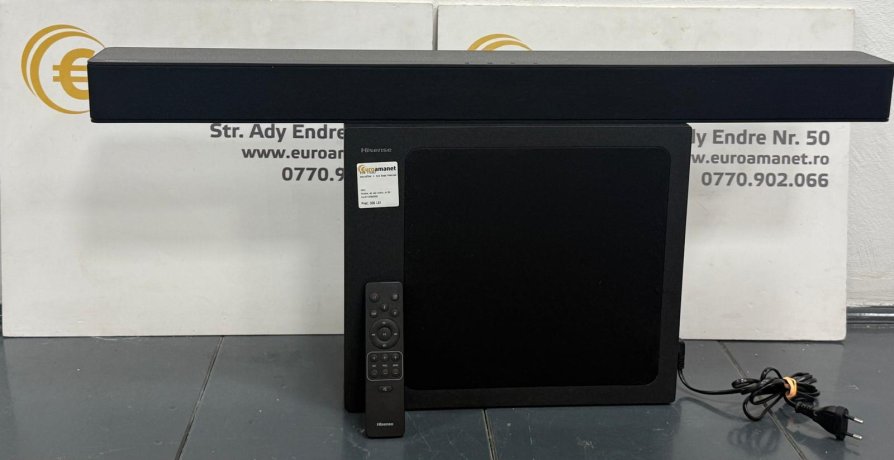 Soundbar Hisense Hs2100, 2.1 Canale, Subwoofer Wireless, 240W, Dolby Audio