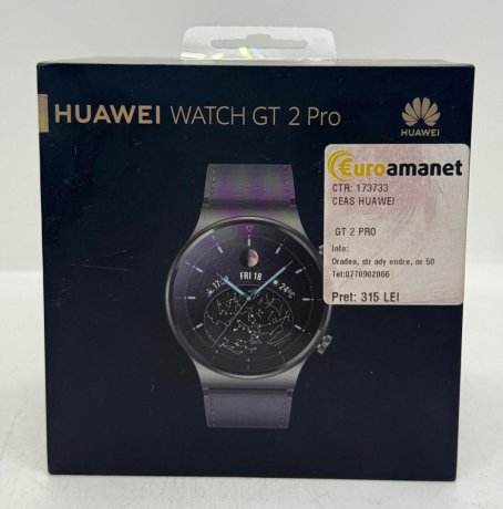 Smartwatch Huawei Watch GT 2 Pro, Night Black