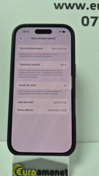 Telefon mobil Apple iPhone 17 Pro, 256GB, 5G, Silver, baterie 100%, 47 cicluri incarcare - 3