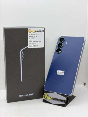 Telefon mobil Samsung Galaxy S25 FE, Dual SIM, 8GB RAM, 128GB, 5G, Navy