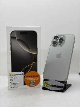 Telefon mobil Apple iPhone 16 Pro, 128GB, 5G, Natural Titanium - 2