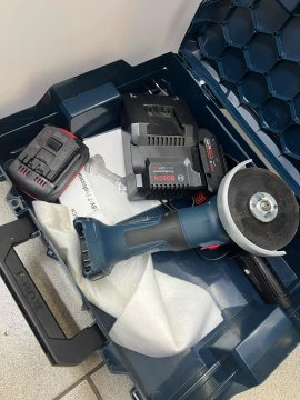 Flex Bosch GWS 18v-7 2 baterii + inc + cutie - 3