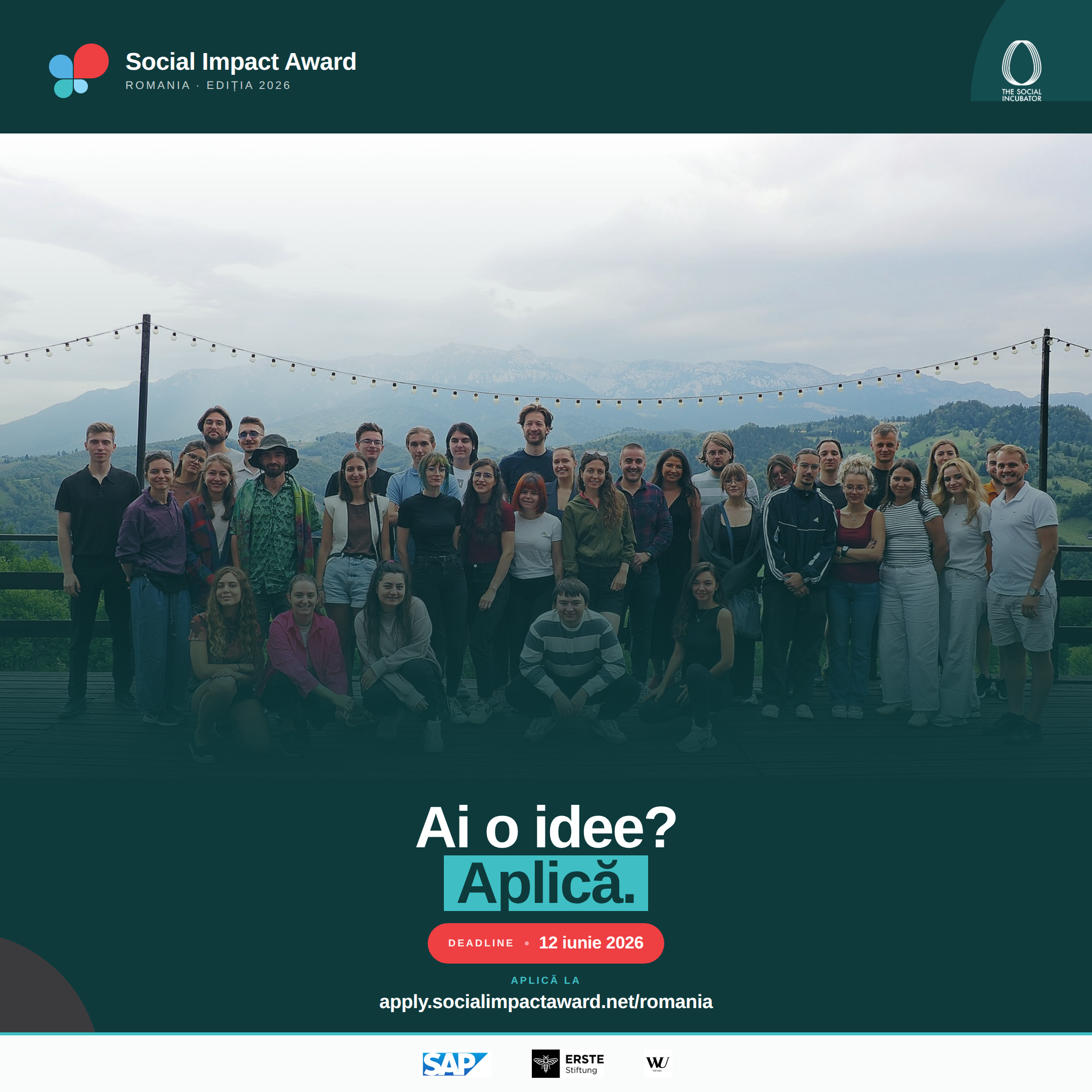 Social Impact Award 2026 își deschide porțile pentru o nouă generație de vizionari care vor să schimbe comunitatea prin tehnologie și curaj
