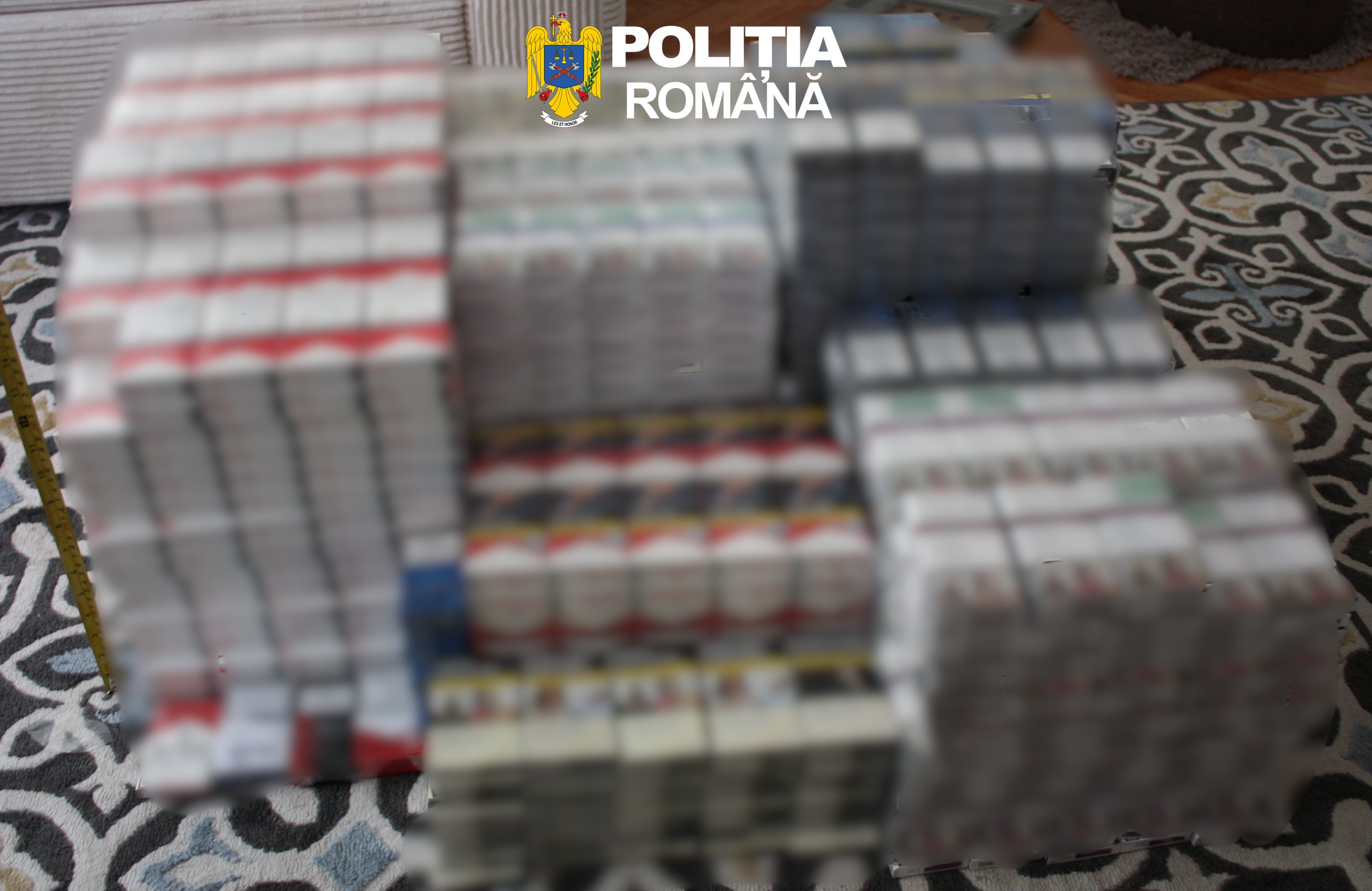 Polițiștii bihoreni au confiscat aproape 70.000 de țigarete nemarcate